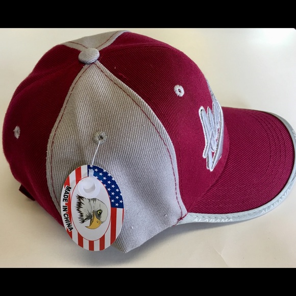 Alabama Football Adjustable Cap Hat Red Gray SEC - Picture 7 of 8